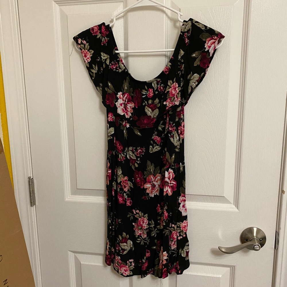 Little Black Floral Dress